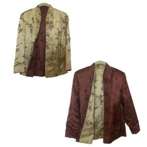 Reversible Silk Brocade Jacket - Asian, probably Chinese